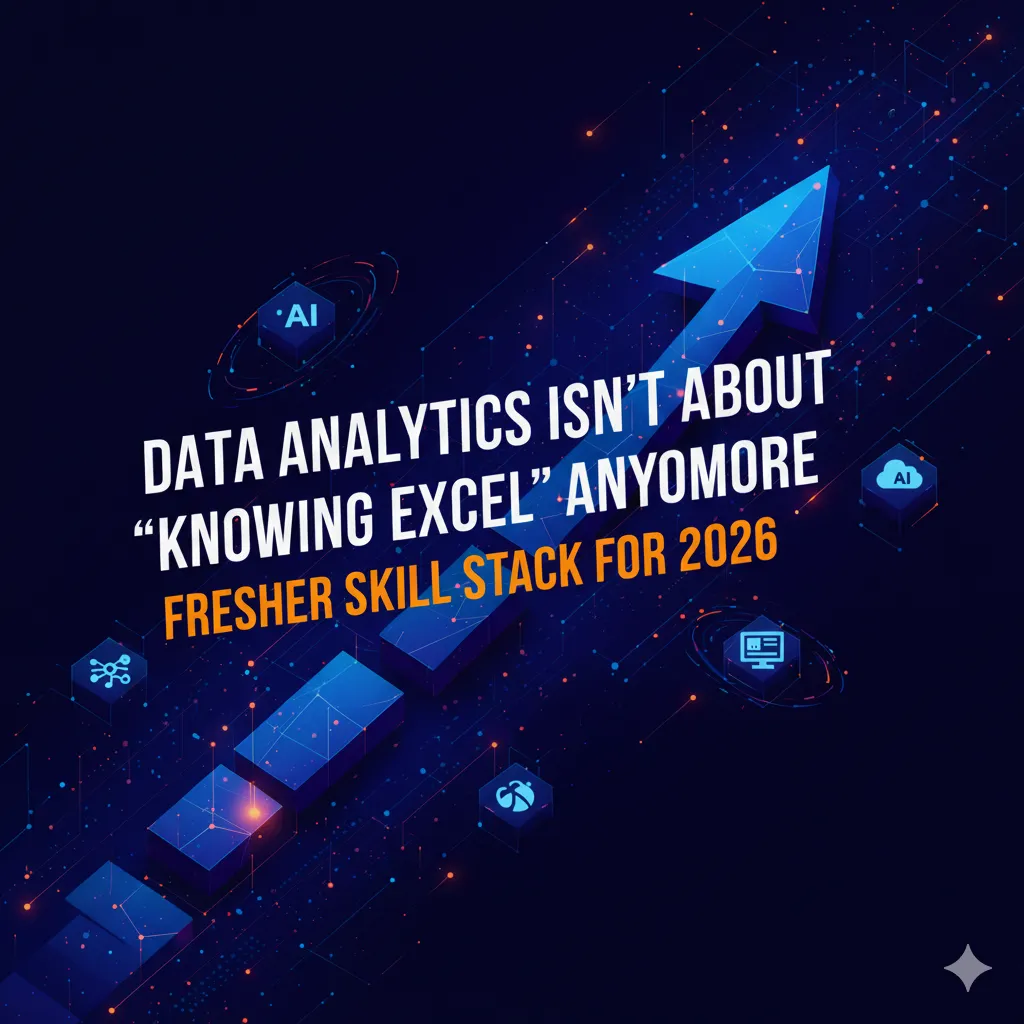 Data Analytics Isn’t About “Knowing Excel” Anymore: The Fresher Skill Stack for 2026